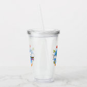 Cute grappige cartoon van het feest van de cocktai acryl drinkbeker (Links)