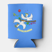 Cute grappige cartoon van het feest van de cocktai blikjeskoeler (Voorkant)