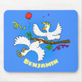 Cute grappige cartoon van het feest van de cocktai muismat (Voorkant)