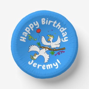 Cute grappige cartoon van het feest van de cocktai papieren kommen