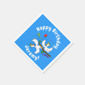 Cute grappige cartoon van het feest van de cocktai servet (Hoek)