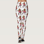 Cute grappige cartoon voor paardenvoetbal leggings (Achterkant)