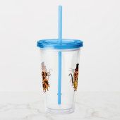 Cute grappige centipede cartoon illustratie acryl drinkbeker (Rechts)