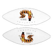 Cute grappige centipede cartoon illustratie american football (Panelen)