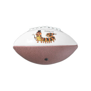 Cute grappige centipede cartoon illustratie american football