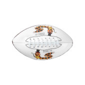 Cute grappige centipede cartoon illustratie american football (Voorkant)