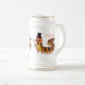 Cute grappige centipede cartoon illustratie bierpul (Voorkant rechts)