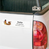 Cute grappige centipede cartoon illustratie bumpersticker (Op Truck)