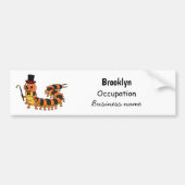 Cute grappige centipede cartoon illustratie bumpersticker (Voorkant)