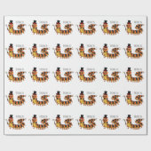 Cute grappige centipede cartoon illustratie cadeaupapier (Vlak)