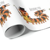 Cute grappige centipede cartoon illustratie cadeaupapier (Rol Hoek)