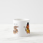 Cute grappige centipede cartoon illustratie espresso kop (Voorkant)