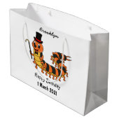 Cute grappige centipede cartoon illustratie groot cadeauzakje (Achterkant Gekanteld)