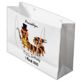 Cute grappige centipede cartoon illustratie groot cadeauzakje (Voorkant Gekanteld)