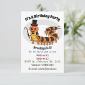 Cute grappige centipede cartoon illustratie kaart (Staand voorkant)