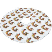 Cute grappige centipede cartoon illustratie kerstboom rok (Gekanteld)