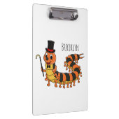 Cute grappige centipede cartoon illustratie klembord (Rechts)