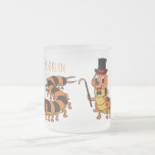 Cute grappige centipede cartoon illustratie matglas koffiemok (Center)