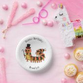 Cute grappige centipede cartoon illustratie papieren kommen (Feest)