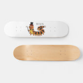 Cute grappige centipede cartoon illustratie persoonlijk skateboard (Horizontaal)