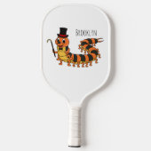 Cute grappige centipede cartoon illustratie pickleball paddle (Achterkant)
