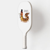 Cute grappige centipede cartoon illustratie pickleball paddle (Links)