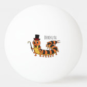 Cute grappige centipede cartoon illustratie pingpongbal (Achterkant)