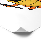 Cute grappige centipede cartoon illustratie poster (Hoek)