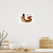 Cute grappige centipede cartoon illustratie poster (Keuken)