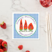 Cute grappige chili hot pepper trio cartoon servet (Insitu)