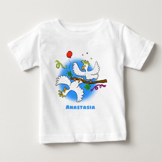 Cute grappige cockatoeages cartoon (Voorkant)