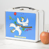 Cute grappige cockatoeages cartoon (In situ)