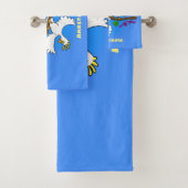 Cute grappige cockatoeages cartoon bad handdoek (Insitu)