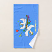 Cute grappige cockatoeages cartoon bad handdoek (Handdoek)