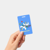 Cute grappige cockatoeages cartoon badge (Handheld)