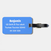 Cute grappige cockatoeages cartoon bagagelabel (Achterkant horizontaal)