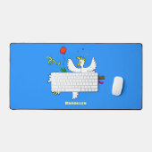 Cute grappige cockatoeages cartoon bureaumat (Keyboard & Muis)