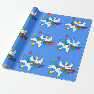 Cute grappige cockatoeages cartoon cadeaupapier
