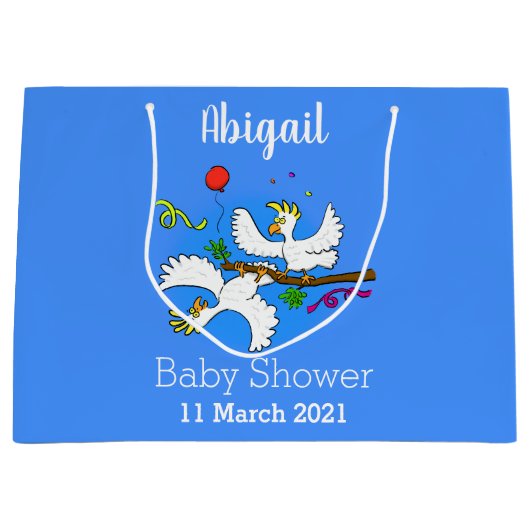 Cute grappige cockatoeages cartoon groot cadeauzakje (Voorkant)