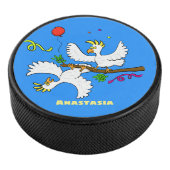 Cute grappige cockatoeages cartoon hockey puck (3/4)