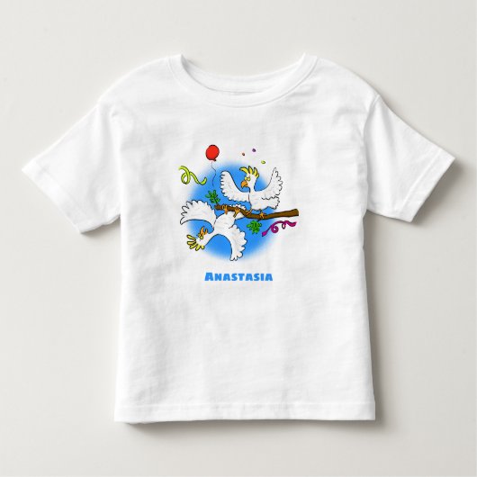 Cute grappige cockatoeages cartoon kinder shirts (Voorkant)