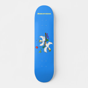 Cute grappige cockatoeages cartoon persoonlijk skateboard