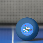 Cute grappige cockatoeages cartoon pingpongbal (Net)