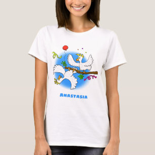 Cute grappige cockatoeages cartoon t-shirt