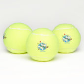 Cute grappige cockatoeages cartoon tennisballen (Multi)