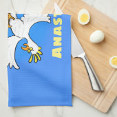 Cute grappige cockatoeages cartoon theedoek (Quarter Fold)