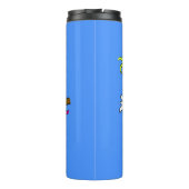 Cute grappige cockatoeages cartoon thermosbeker (Achterkant)