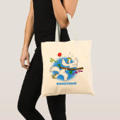 Cute grappige cockatoeages cartoon tote bag (Voorkant (product))