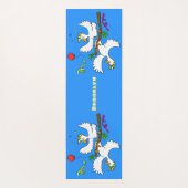 Cute grappige cockatoeages cartoon yogamat (Achterkant)