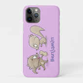 Cute grappige eekhoorns cartoon illustratie Case-Mate iPhone case (Achterkant)